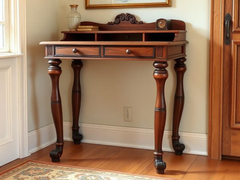 Classical style tiny home furniture blueprints mobile readable console