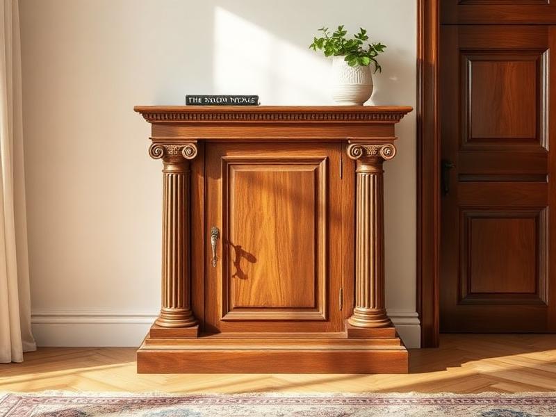 Roman inspired compact woodworking designs PDF for apartments column cabinet